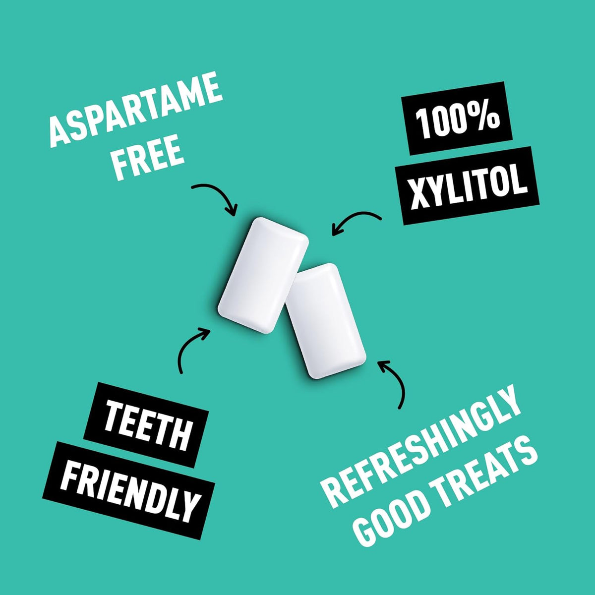 English Peppermint Xylitol Gum Mighty Pouch 50g - Peppersmith - Chewing Gum - Eco Natural Products