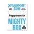 English Spearmint Xylitol Gum 50g Mighty Box - Eco Natural Products - Peppersmith - xylitol gum