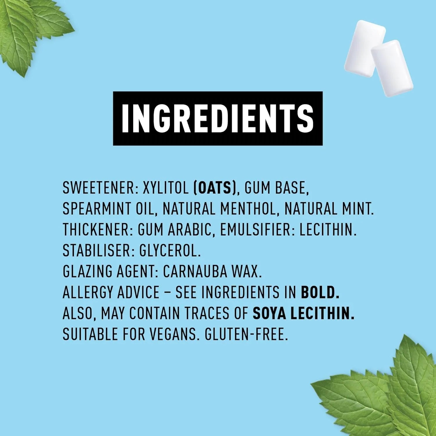 English Spearmint Xylitol Gum Mighty Pouch 50g - Peppersmith - Chewing Gum - Peppersmith