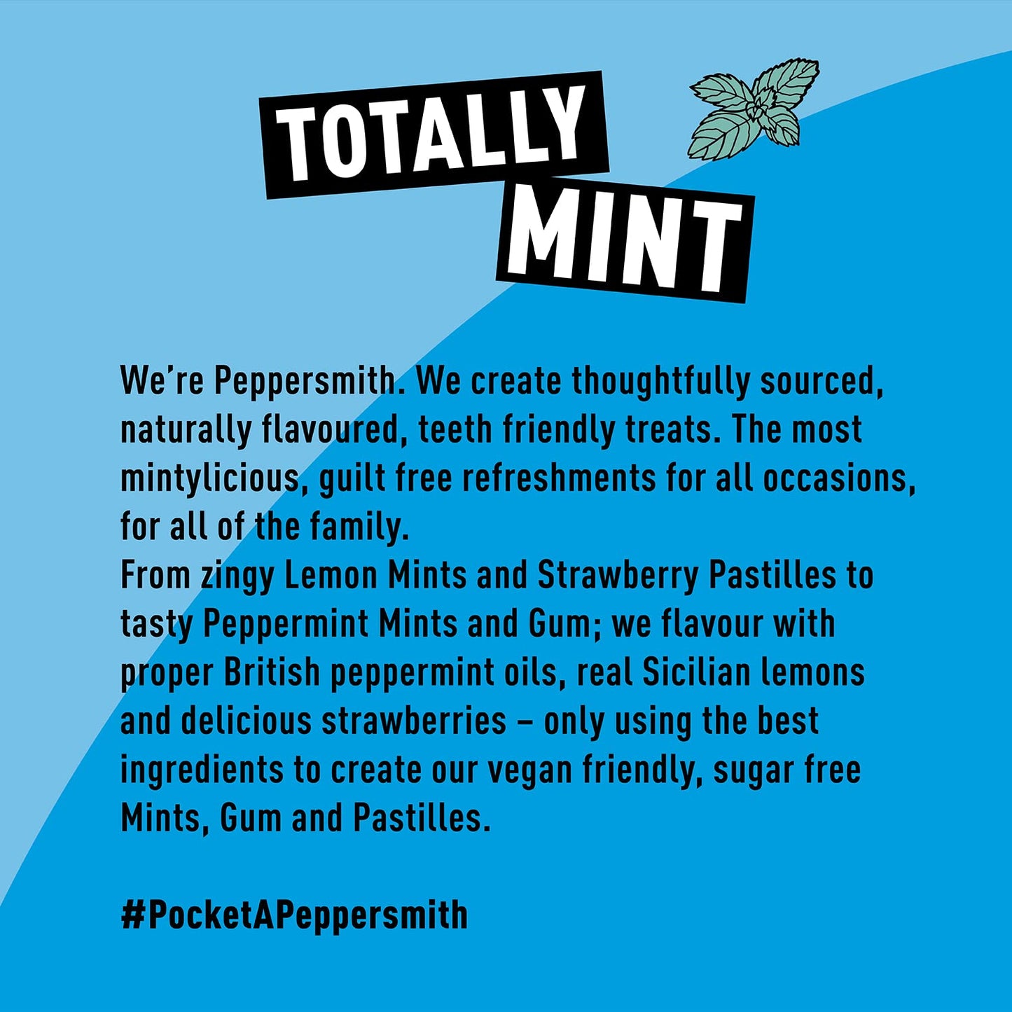English Spearmint Xylitol Gum Mighty Pouch 50g - Peppersmith - Chewing Gum - Peppersmith