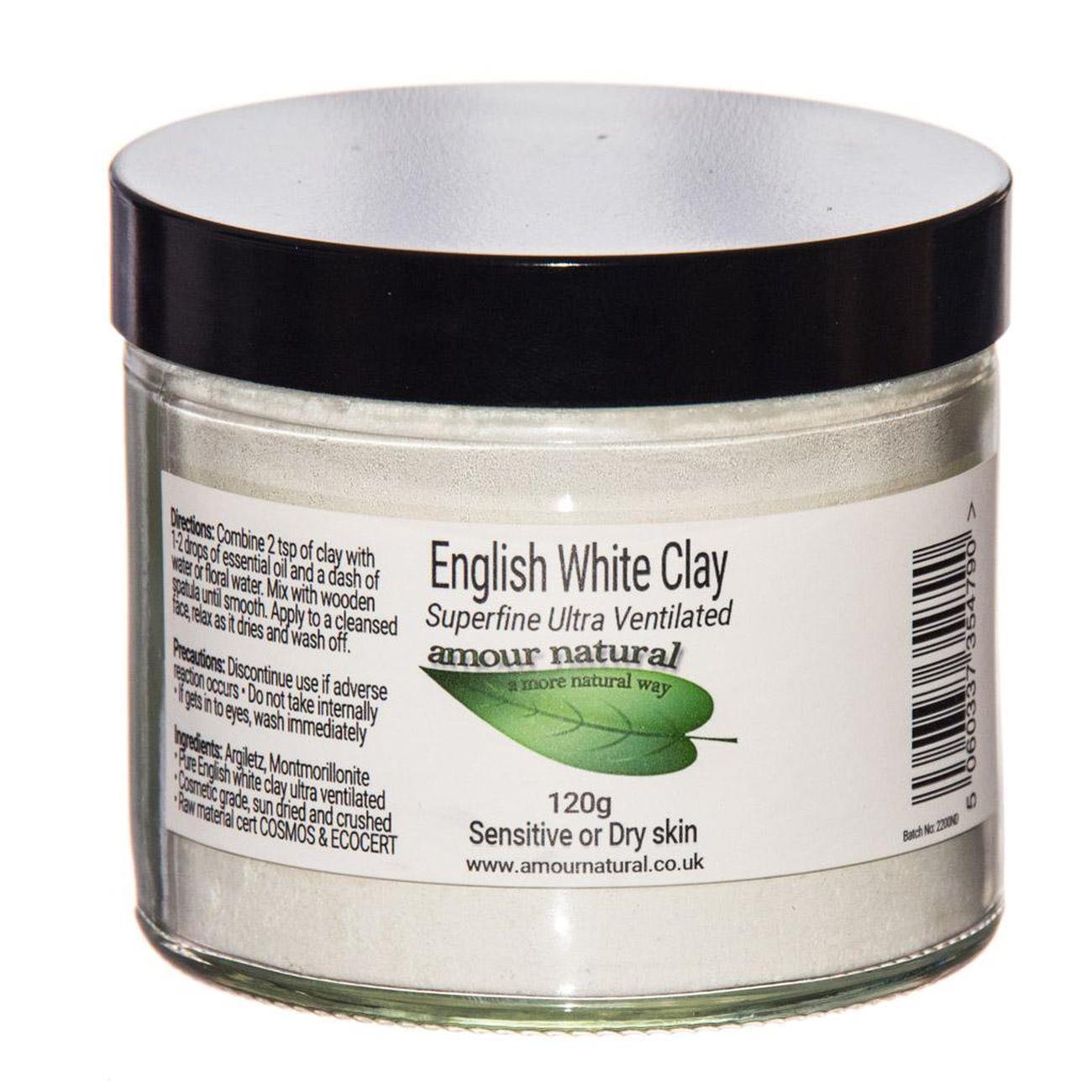English White Clay 120g - Amour Natural - Clay Powder - Eco Natural Products