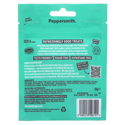 English Xylitol Mints Mighty Box 85 Mints 50g - Peppersmith - Mints - Peppersmith