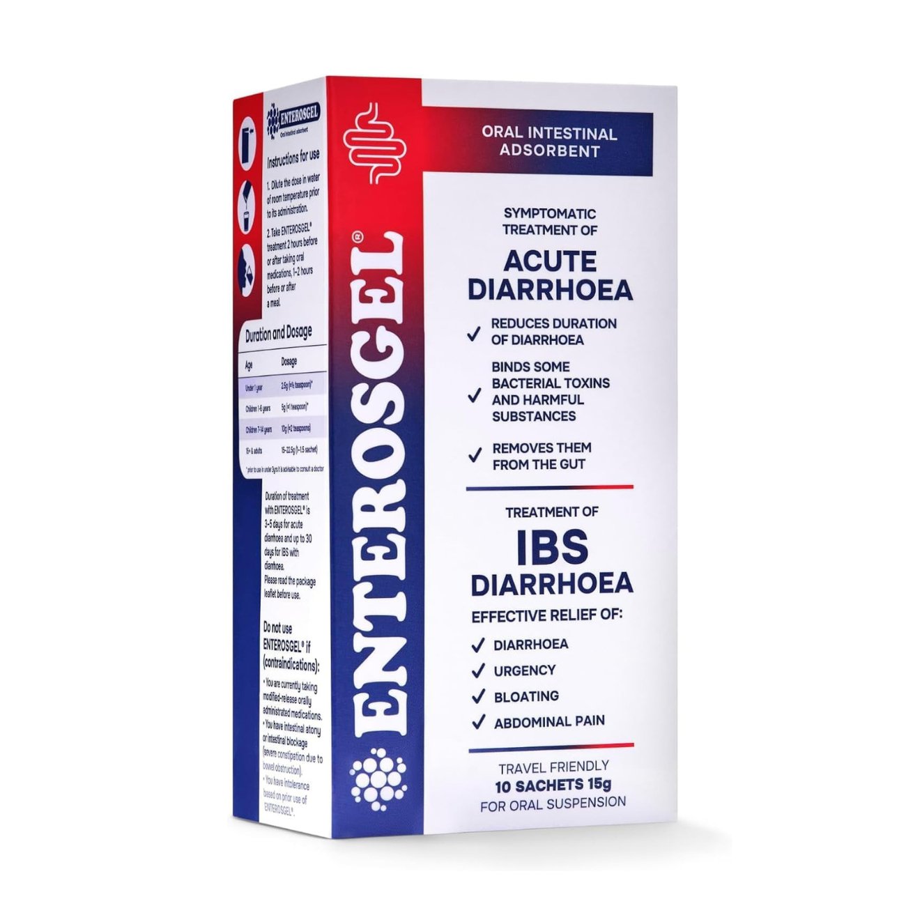 Enterosgel Sachets 10 x 15g - Enterosgel - Adsorbent Gel - Eco Natural Products