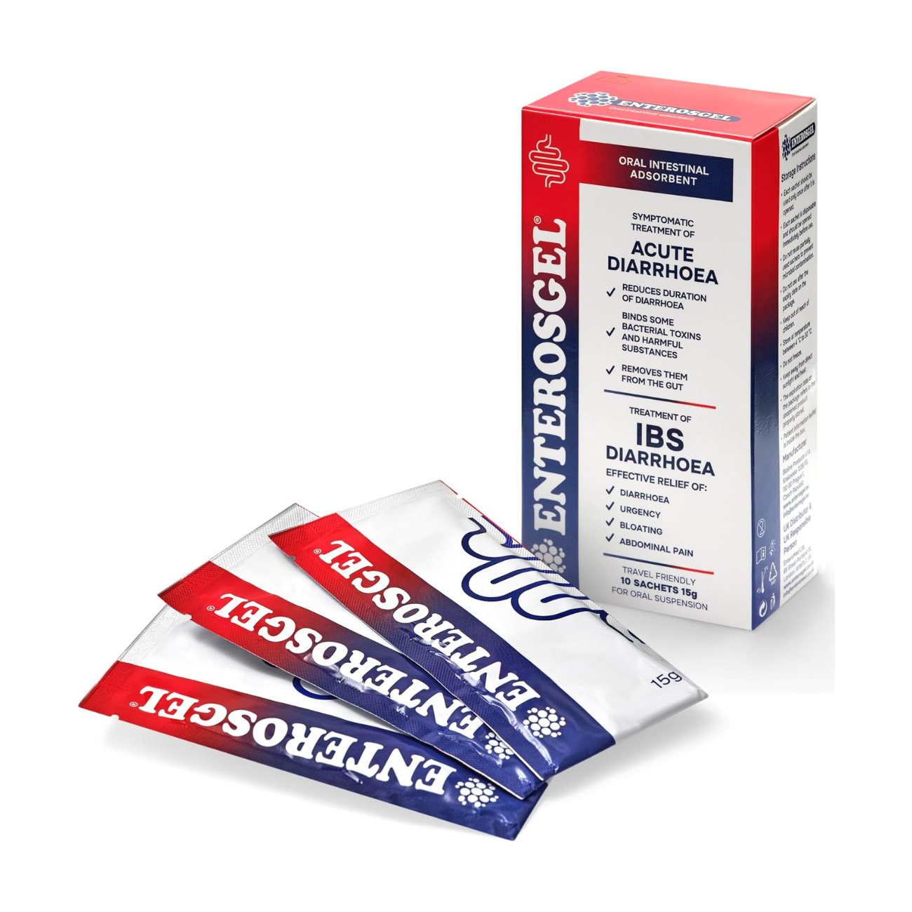 Enterosgel Sachets 10 x 15g - Enterosgel - Adsorbent Gel - Eco Natural Products