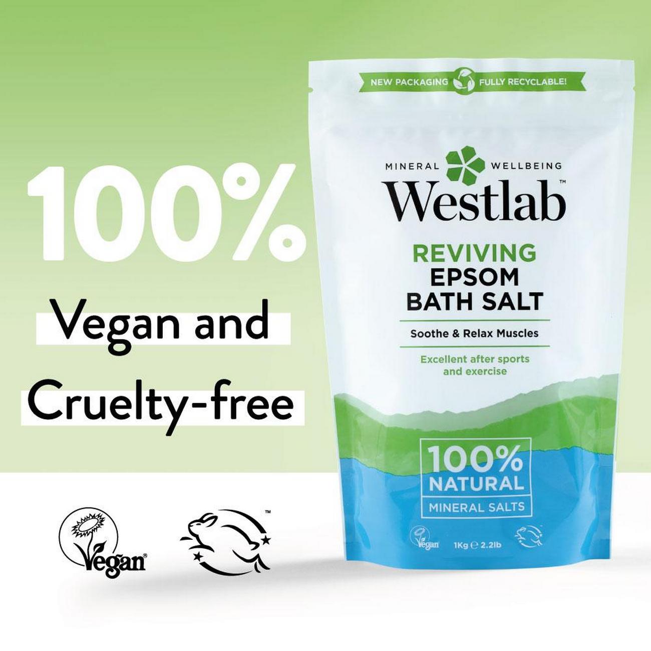 Epsom Bath Salts 1kg - Eco Natural Products - Westlab - Bath Salt