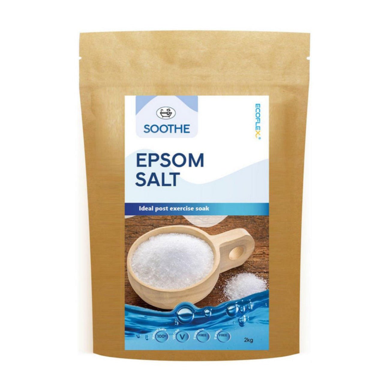 Epsom Salts 2kg - Eco Natural Products - Ecoflex - Bath salt