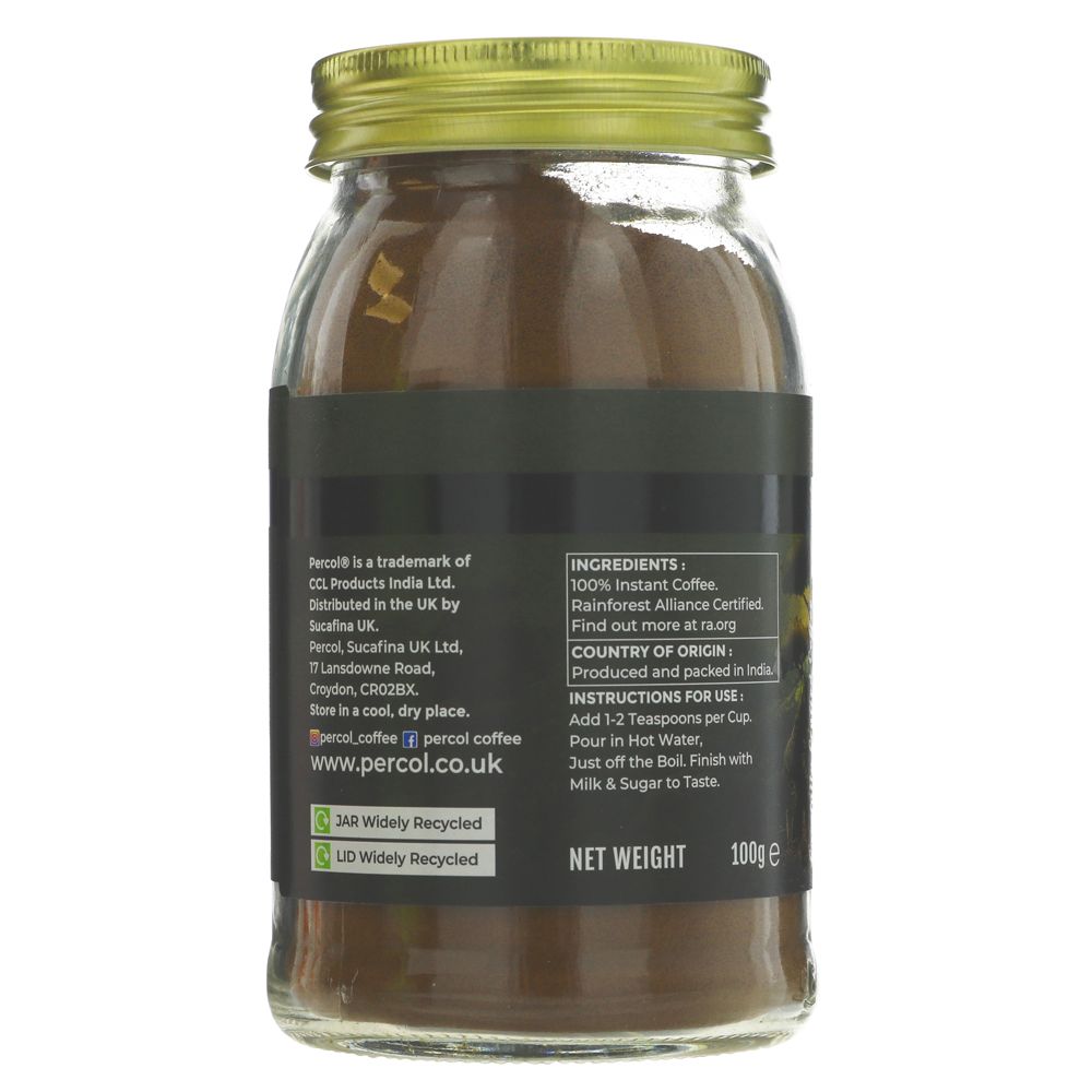 Espresso Noir Coffee Instant 100g - Percol - Coffee - Eco Natural Products