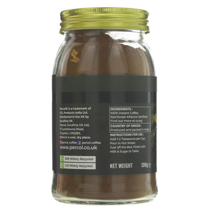 Espresso Noir Coffee Instant 100g - Percol - Coffee - Eco Natural Products