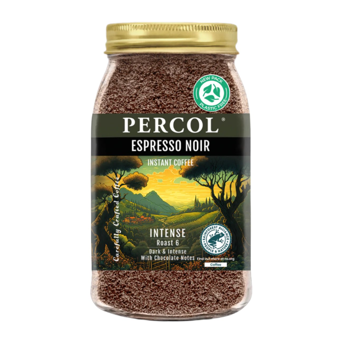 Espresso Noir Coffee Instant 100g - Eco Natural Products - Percol - Coffee