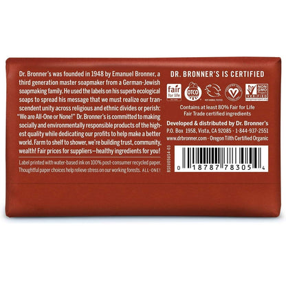 Eucalyptus Pure - Castile Bar Soap 140g - Dr. Bronner - Bar Soap - Eco Natural Products