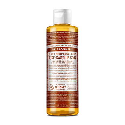 Eucalyptus Pure - Castile Liquid Soap 237ml - Dr. Bronner - Liquid Soap - Eco Natural Products