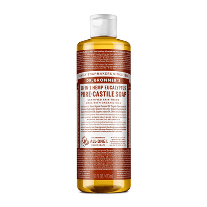 Eucalyptus Pure - Castile Liquid Soap 473ml - Dr. Bronner - Liquid Soap - Eco Natural Products