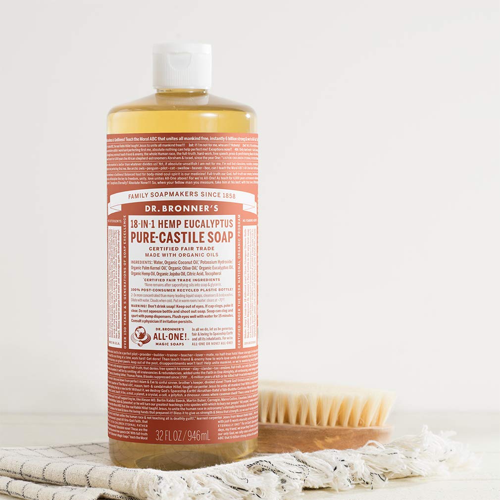 Eucalyptus Pure - Castile Liquid Soap 946ml - Dr. Bronner - Liquid Soap - Eco Natural Products