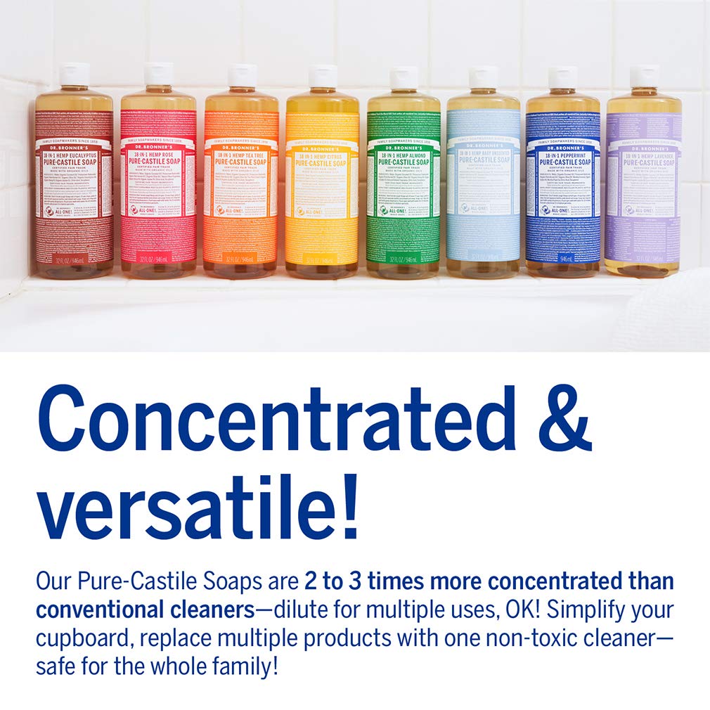 Eucalyptus Pure - Castile Liquid Soap 946ml - Dr. Bronner - Liquid Soap - Eco Natural Products