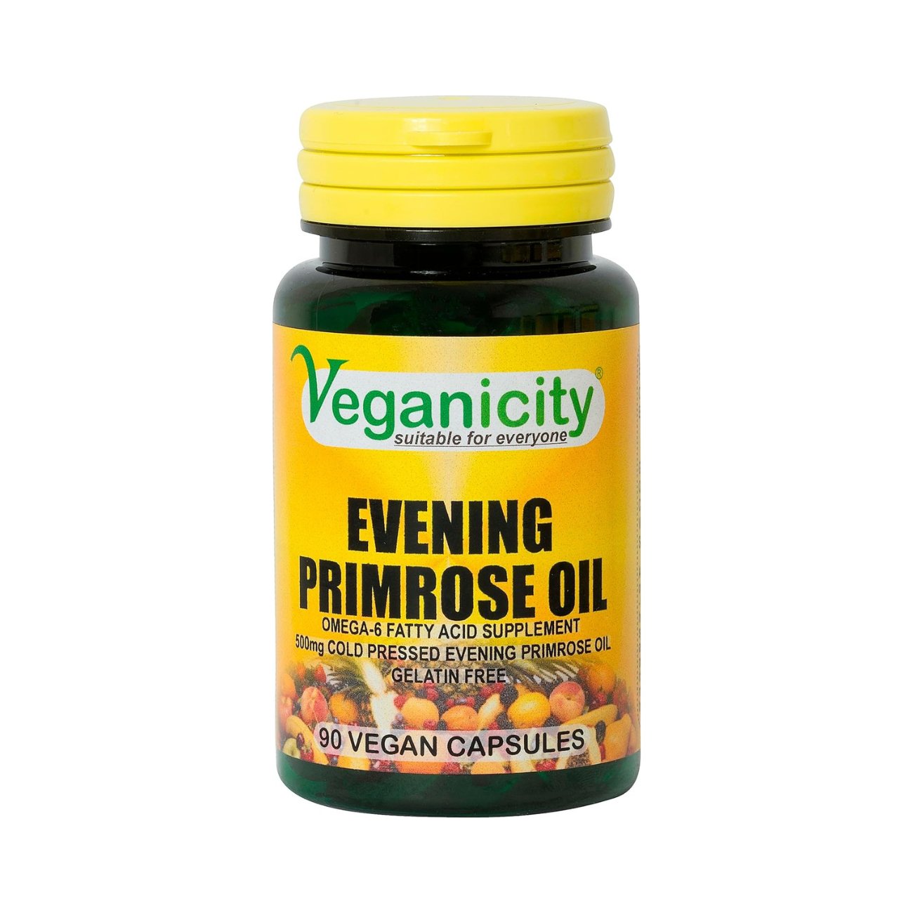 Evening Primrose 500g 90 Vcaps - Veganicity - Supplements - Eco Natural Products
