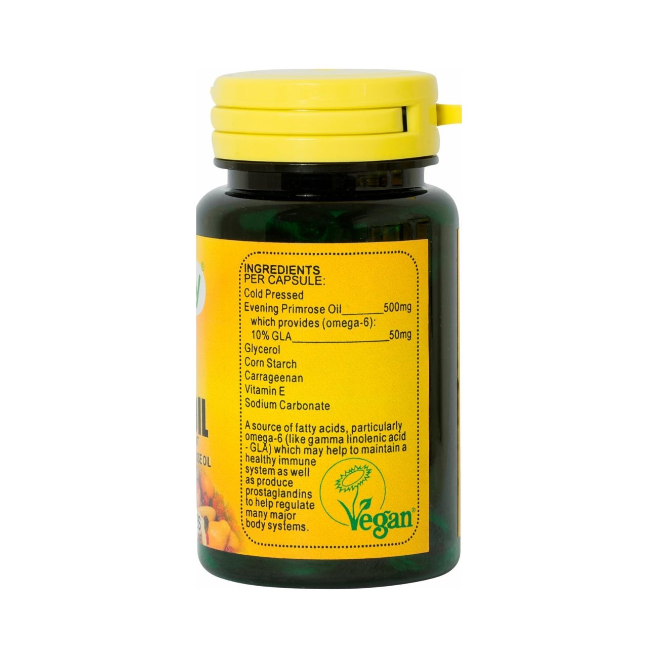 Evening Primrose 500g 90 Vcaps - Veganicity - Supplements - Eco Natural Products
