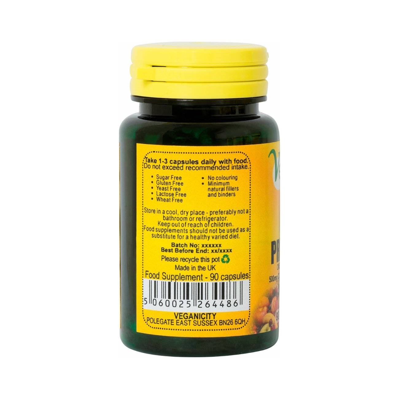 Evening Primrose 500g 90 Vcaps - Veganicity - Supplements - Eco Natural Products