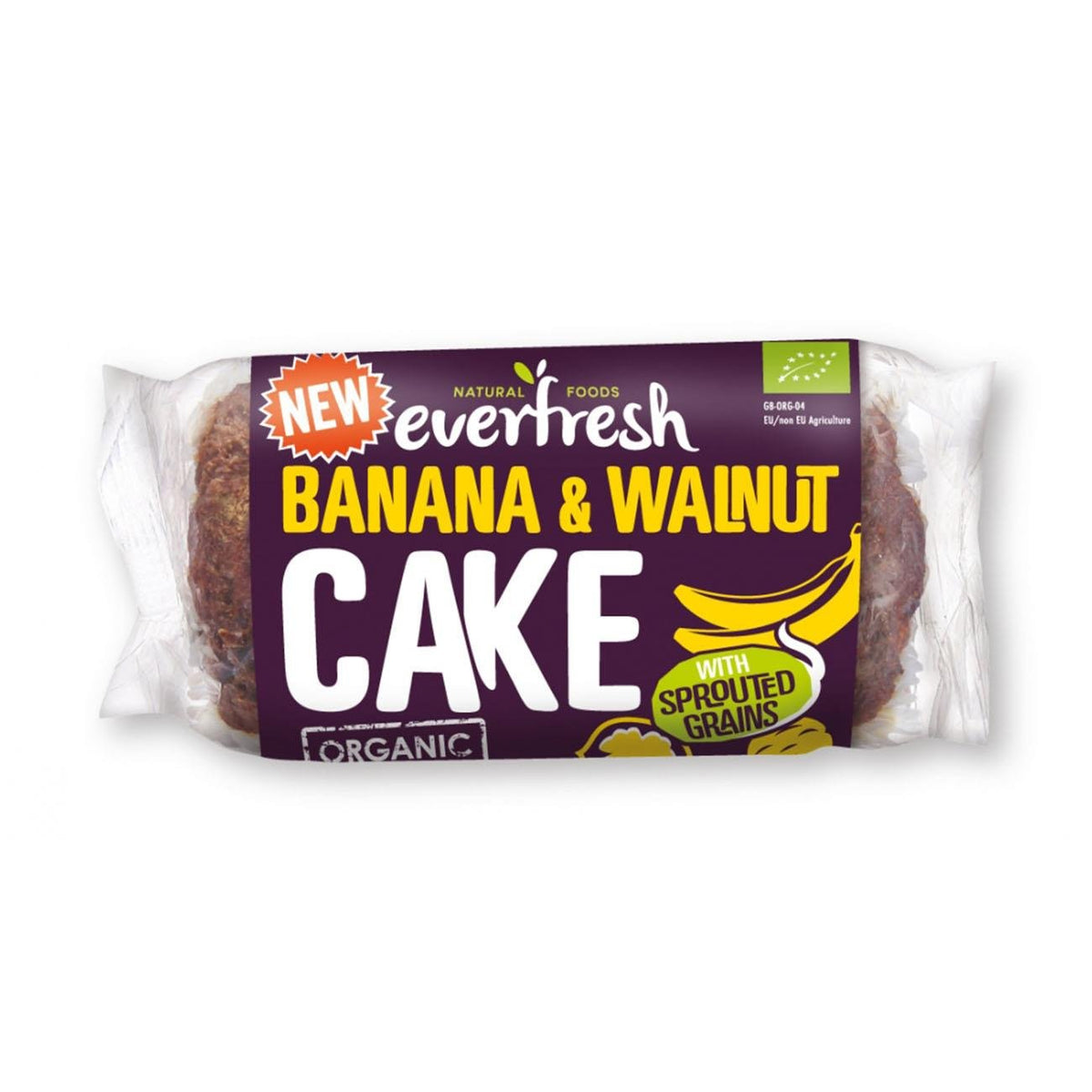 Everfresh Organic Banana & Walnut Sprouted Grains Cake 350g - Everfresh - Cake - Eco Natural Products