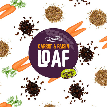 Everfresh Organic Carrot & Raisin Sprouted Wheat Bread YF SF NAS 400g - Everfresh - Wheat Bread - Eco Natural Products