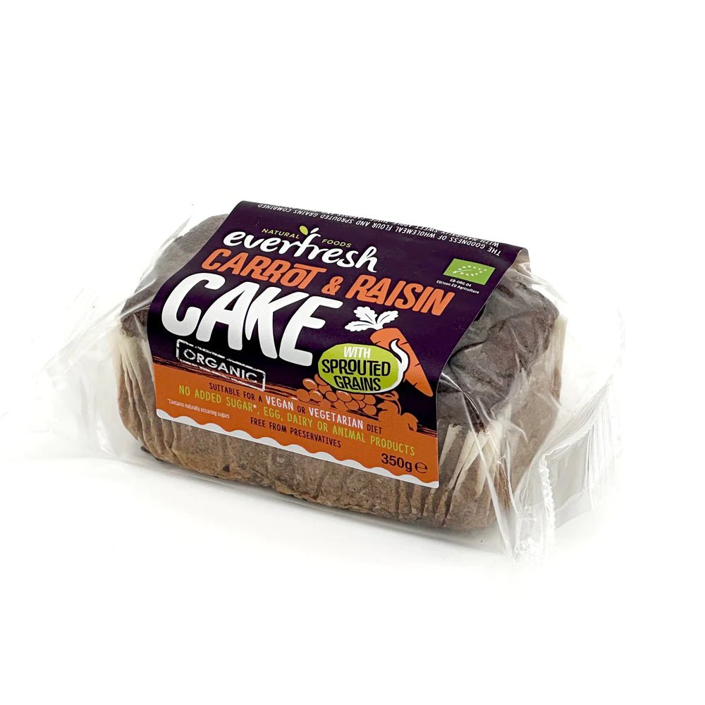 Everfresh Organic Carrot with Raisins Sprouted Grains Cake 350g - Everfresh - Cake - Eco Natural Products