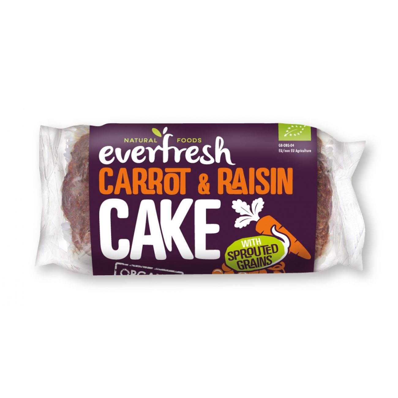 Everfresh Organic Carrot with Raisins Sprouted Grains Cake 350g - Everfresh - Cake - Eco Natural Products