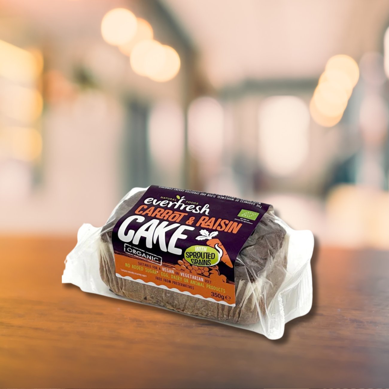 Everfresh Organic Carrot with Raisins Sprouted Grains Cake 350g - Everfresh - Cake - Eco Natural Products