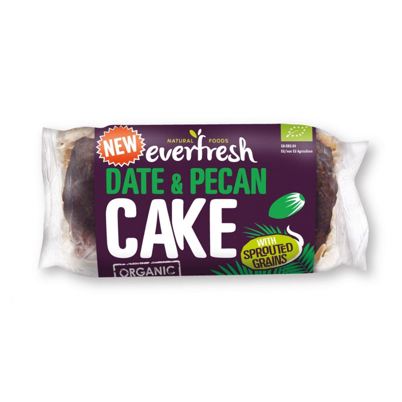 Everfresh Organic Date & Pecan Sprouted Grains Cake 350g - Eco Natural Products - Everfresh - Cake