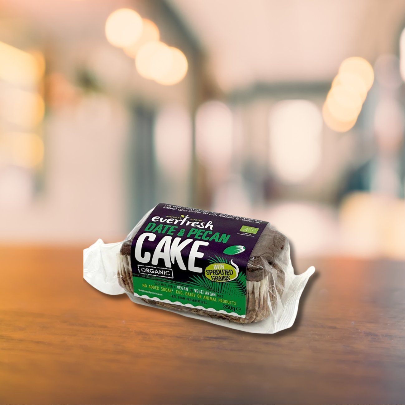 Everfresh Organic Date & Pecan Sprouted Grains Cake 350g - Everfresh - Cake - Eco Natural Products
