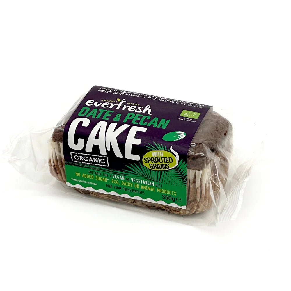 Everfresh Organic Date & Pecan Sprouted Grains Cake 350g - Everfresh - Cake - Eco Natural Products