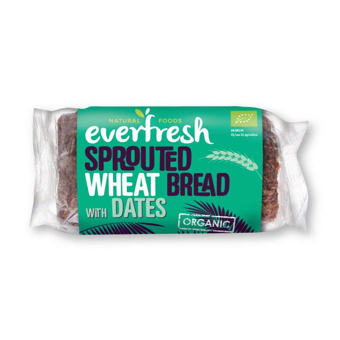 Everfresh Organic Date Sprouted Wheat Bread 400g - Eco Natural Products - Everfresh - Wheat Bread