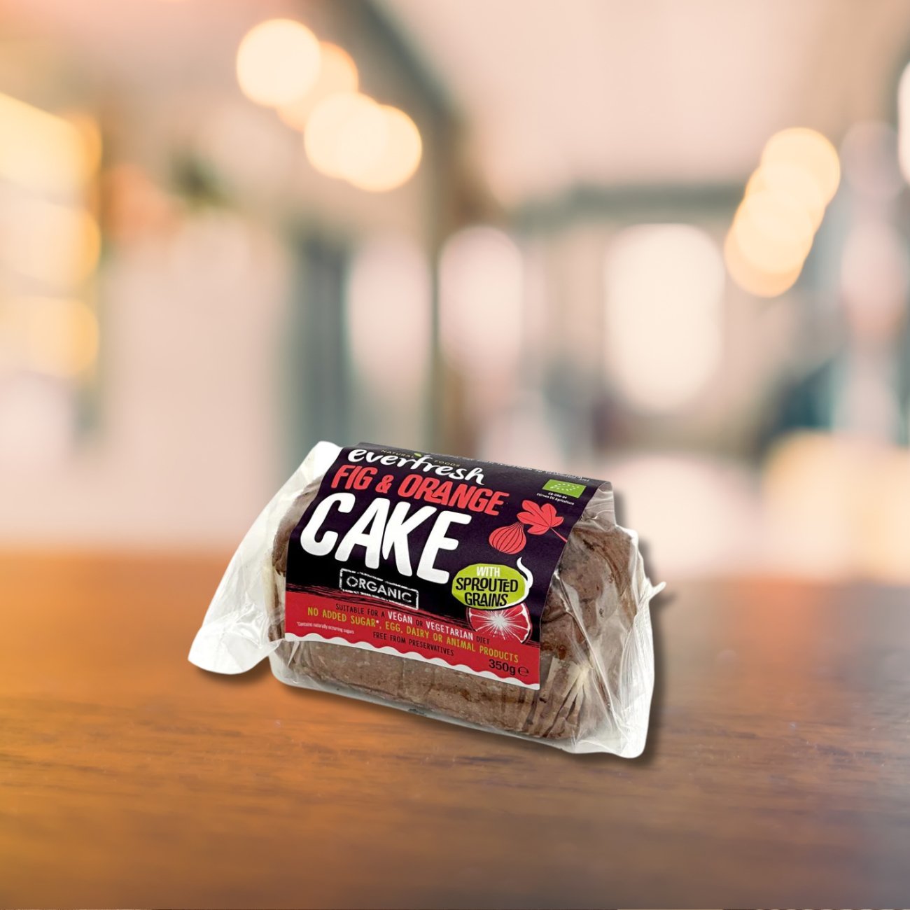 Everfresh Organic Fig & Orange Sprouted Grains Cake 350g - Everfresh - Cake - Eco Natural Products