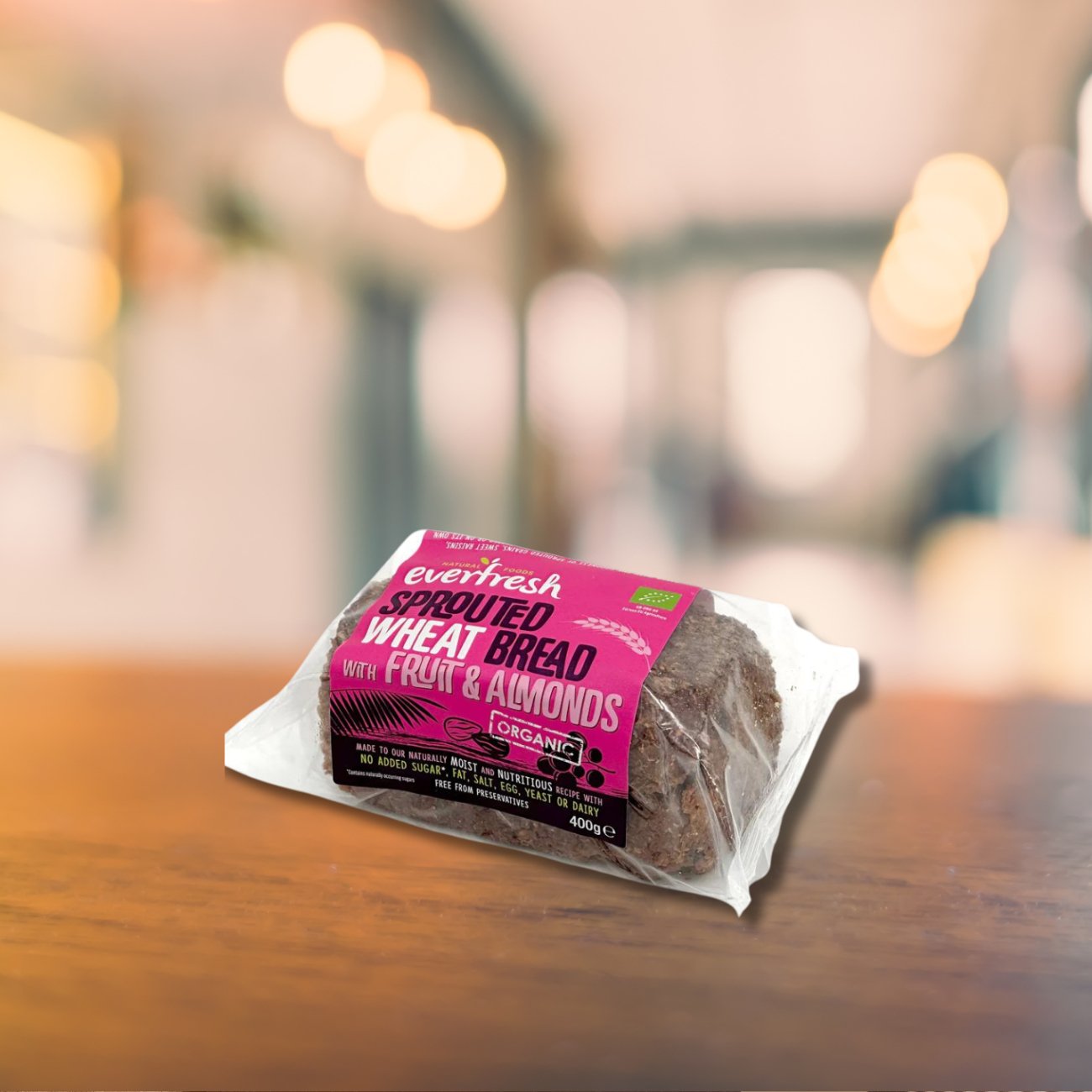 Everfresh Organic Fruit & Almond Sprouted Wheat Bread 400g - Everfresh - Wheat Bread - Eco Natural Products