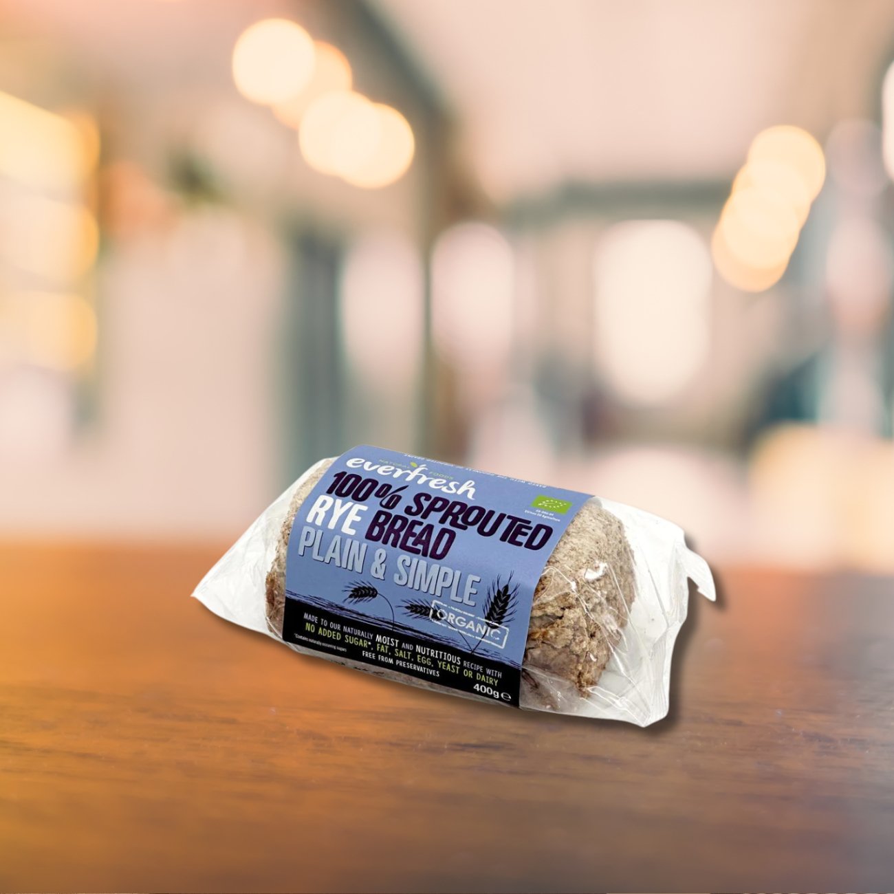 Everfresh Organic Plain and Simple Spouted Rye Bread 400g - Everfresh - Rye Bread - Eco Natural Products