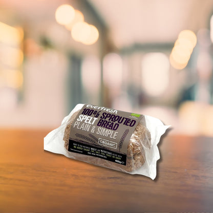 Everfresh Organic Plain and Simple Sprouted Spelt Bread 400g - Everfresh - Spelt Bread - Eco Natural Products