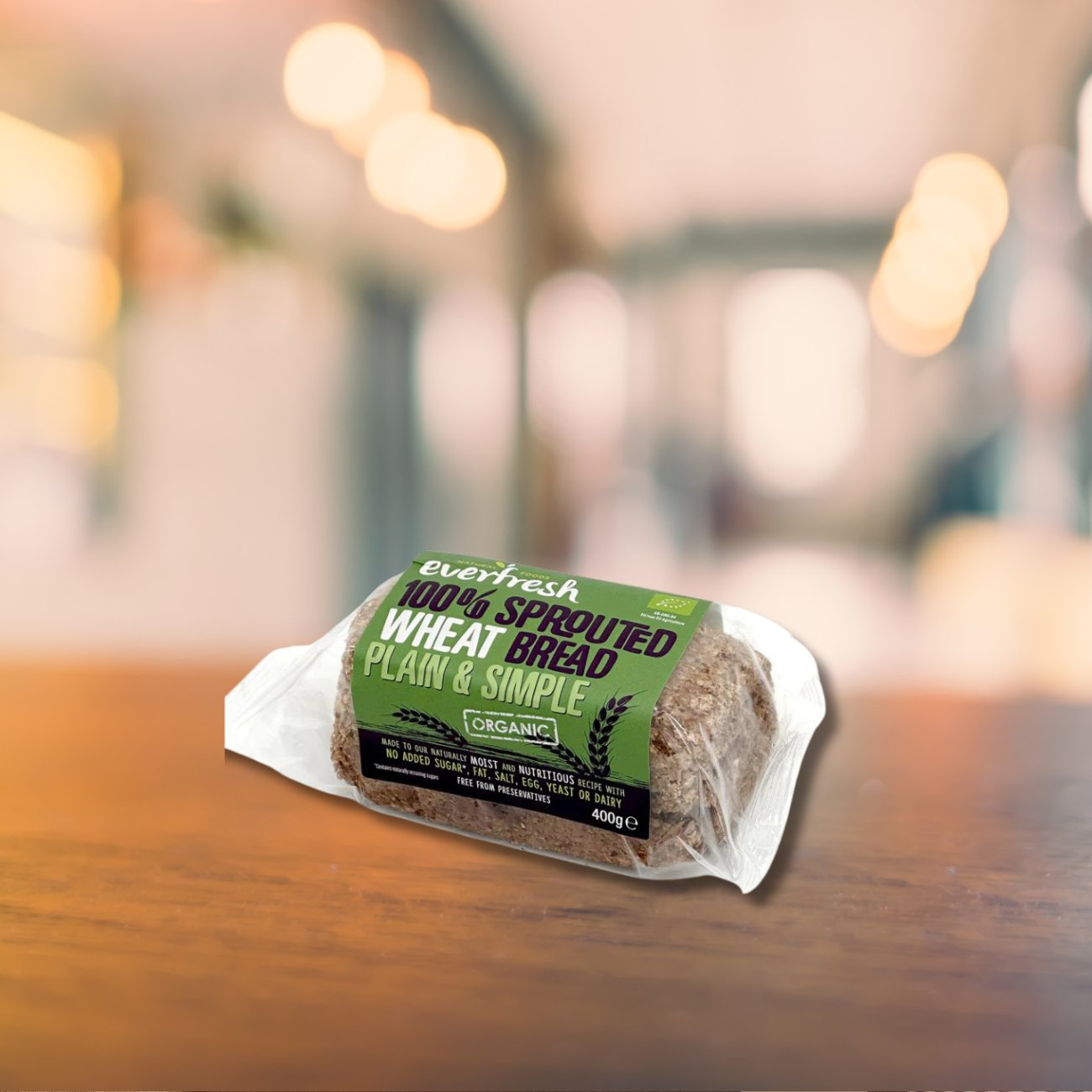 Everfresh Organic Plain and Simple Sprouted Wheat Bread 400g - Everfresh - Wheat Bread - Eco Natural Products