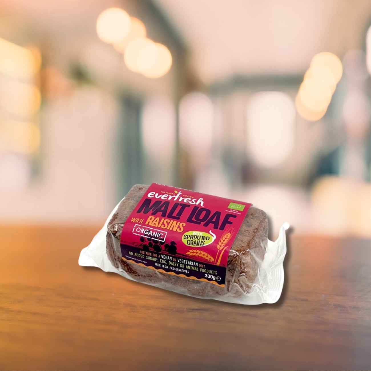 Everfresh Organic Raisin Malted Loaf 290g - Everfresh - Malted Loaf - Eco Natural Products