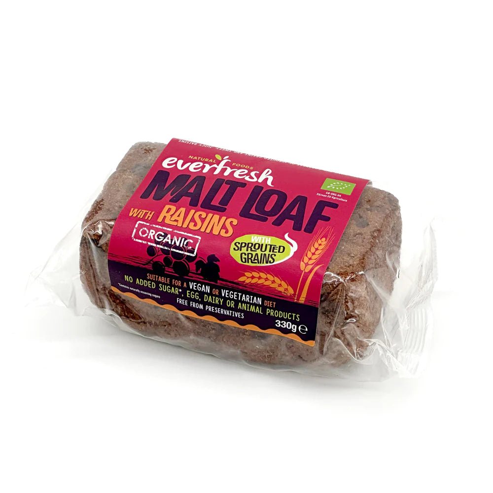 Everfresh Organic Raisin Malted Loaf 290g - Eco Natural Products - Everfresh - Malted Loaf