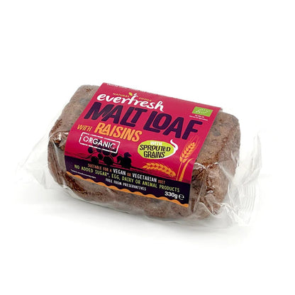 Everfresh Organic Raisin Malted Loaf 290g - Everfresh - Malted Loaf - Eco Natural Products