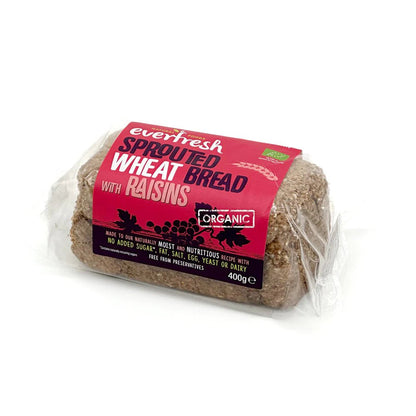 Everfresh Organic Raisin Sprouted Wheat Bread 400g - Everfresh - Wheat Bread - Eco Natural Products