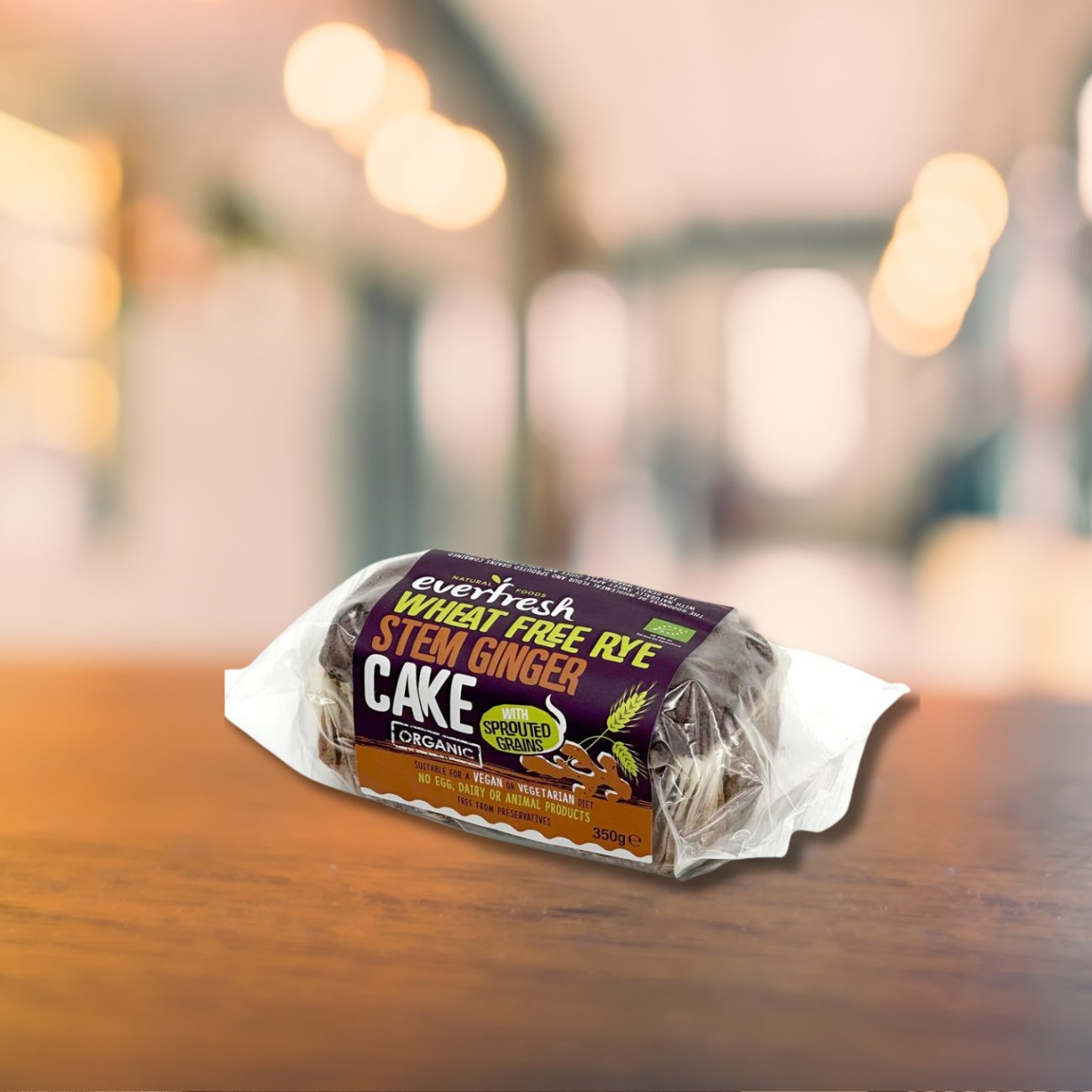 Everfresh Organic Stem Ginger Sprouted Grains Cake 350g - Everfresh - Cake - Eco Natural Products