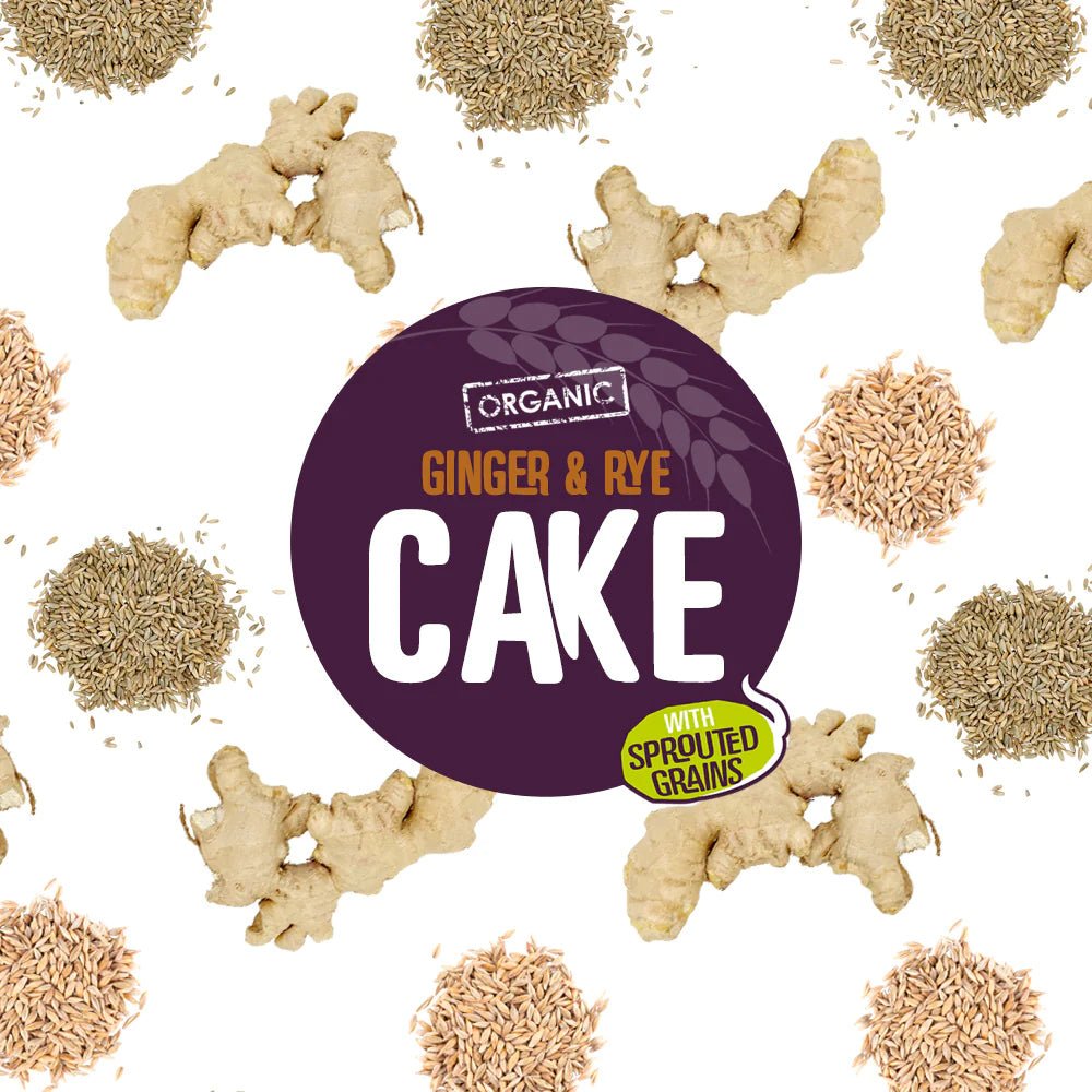 Everfresh Organic Stem Ginger Sprouted Grains Cake 350g - Eco Natural Products - Everfresh - Cake