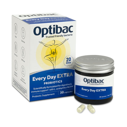 Every Day Probiotics EXTRA Strength 30 Capsules - OptiBac Probiotics - Vitamins & Supplements - Eco Natural Products