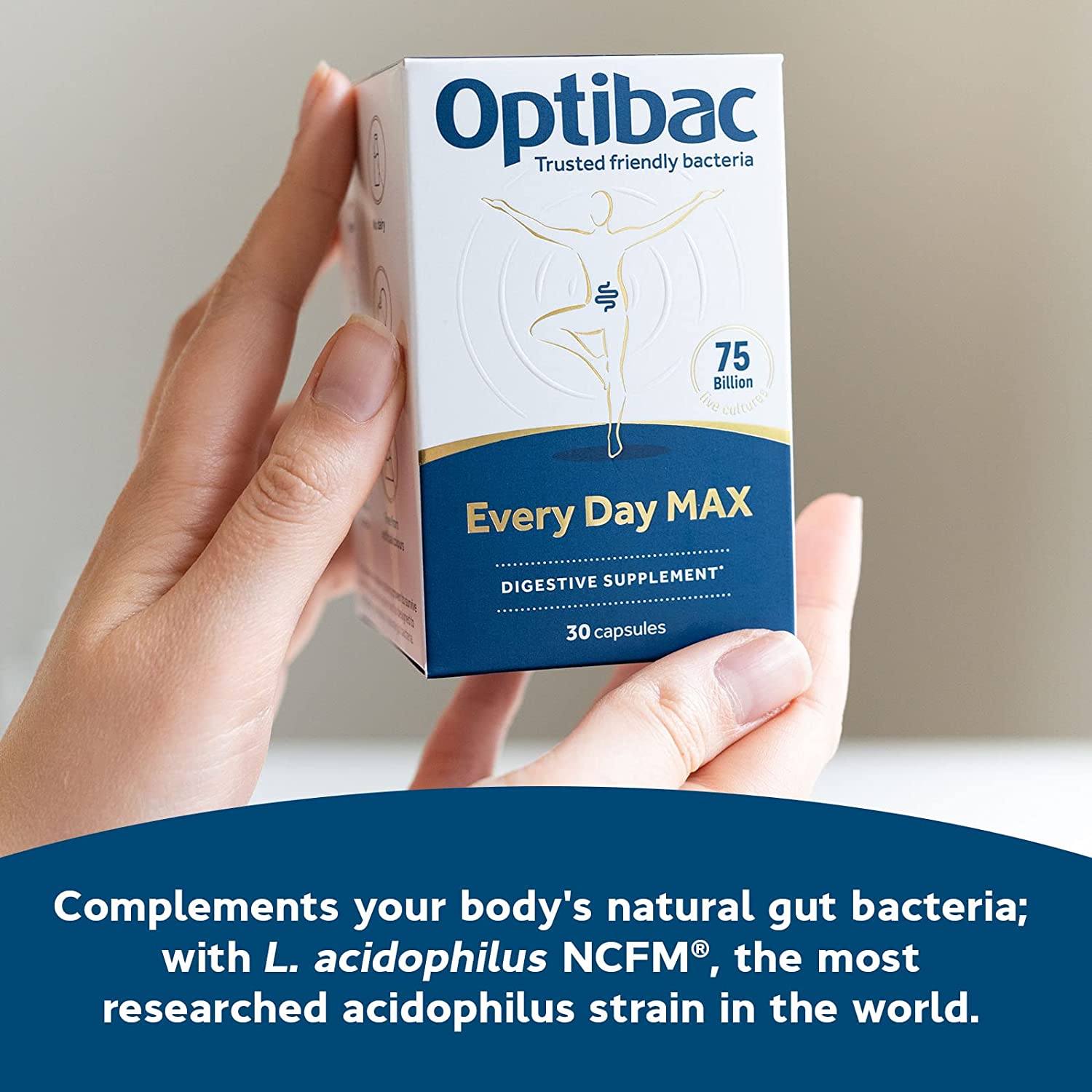 Every Day Probiotics MAX 30 Capsules - OptiBac Probiotics - Vitamins & Supplements - Eco Natural Products