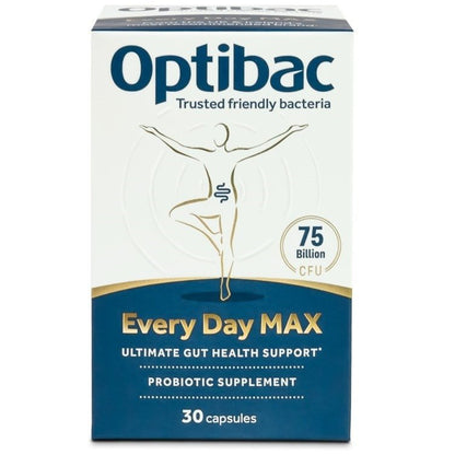 Every Day Probiotics MAX 30 Capsules - OptiBac Probiotics - Vitamins & Supplements - Eco Natural Products