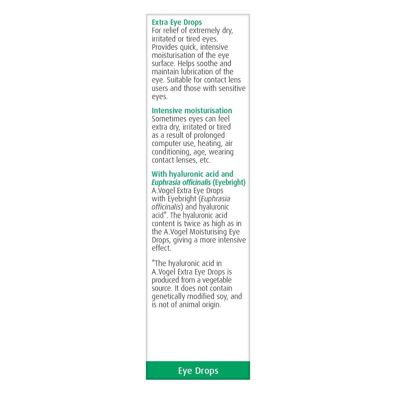 Extra Moisturising Eye Drops 10ml - A. Vogel - Eye Drops - Eco Natural Products