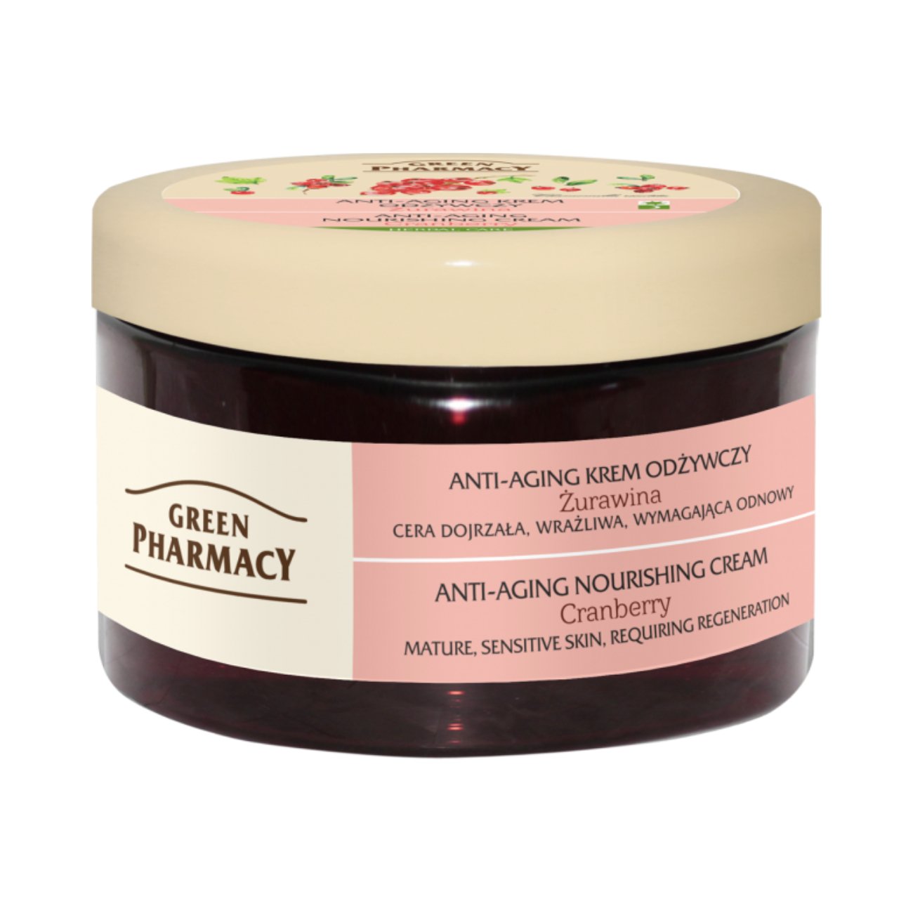 Face Cream Anti - aging & Nourishing Cranberry 150ml - Eco Natural Products - Green Pharmacy - Face Cream