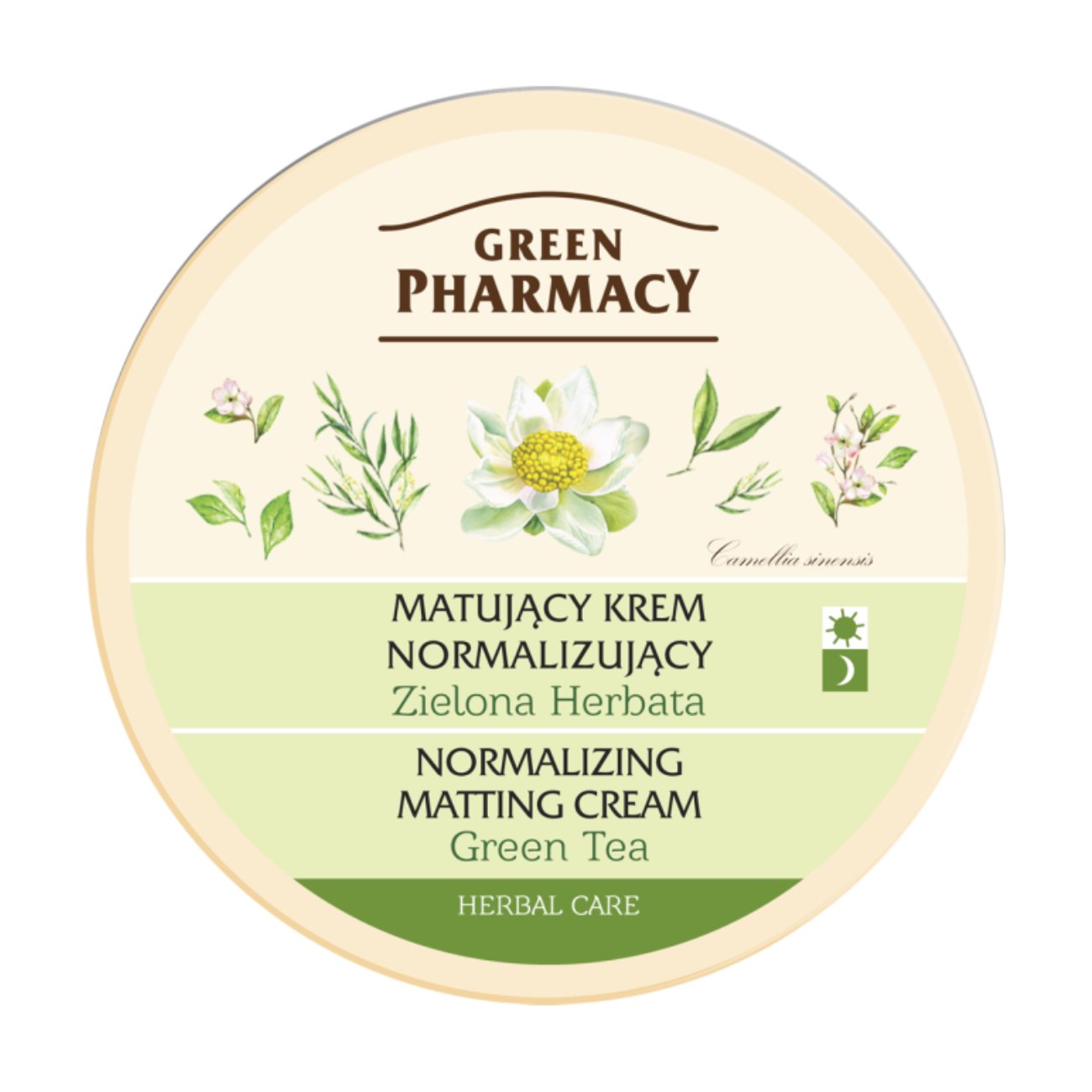 Face Cream Normalizing Matting Green Tea 150ml - Eco Natural Products - Green Pharmacy - Face Cream