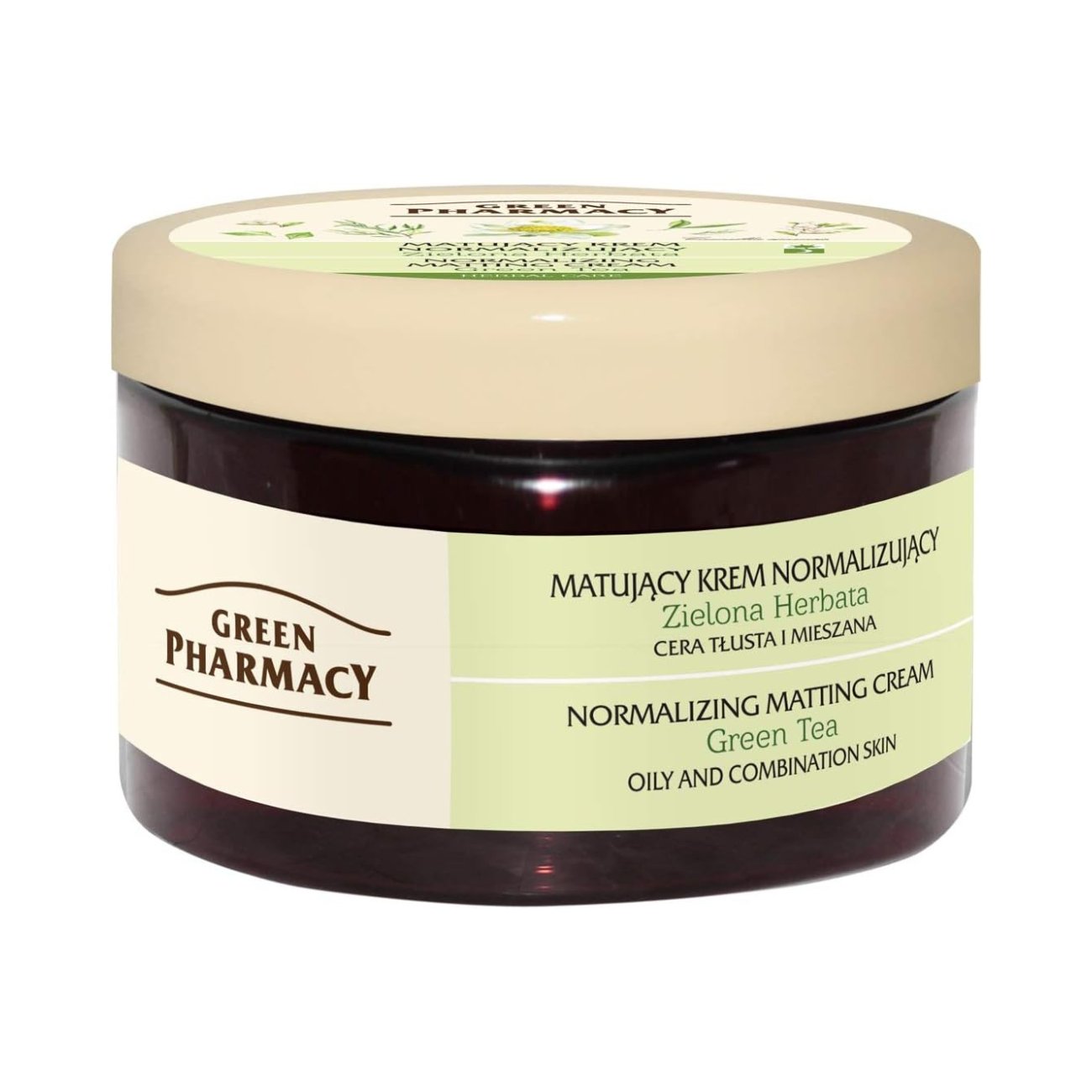 Face Cream Normalizing Matting Green Tea 150ml - Eco Natural Products - Green Pharmacy - Face Cream