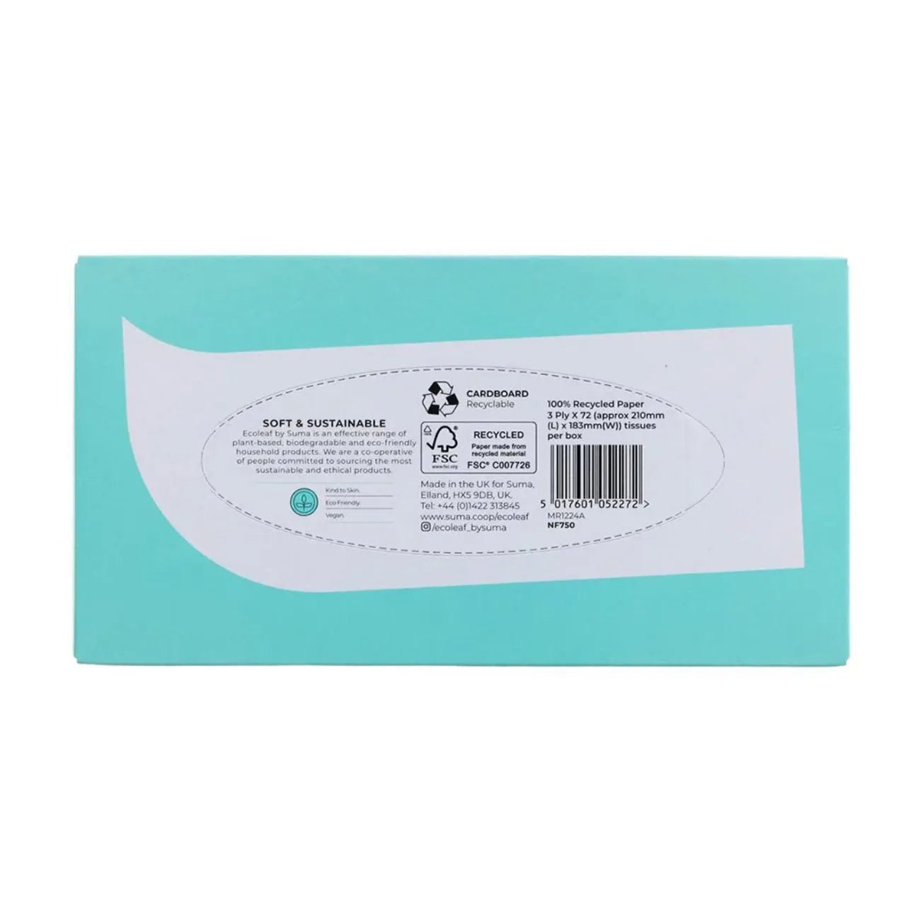 Facial Tissue 72 Sheets 1 Box - Ecoleaf - Facial Tissues - Ecoleaf