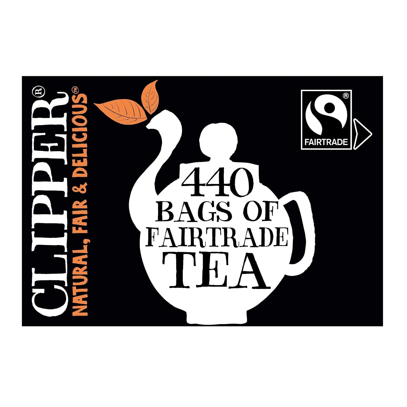 Fairtrade Black Tea 440 Bags - Eco Natural Products - Clipper - Black Tea